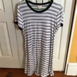 Blue/White T-Shirt dress